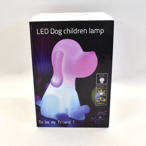 LED Dog Children Lamp Multi Color Child Safe Silicone Night Light - Picture 2 of 8